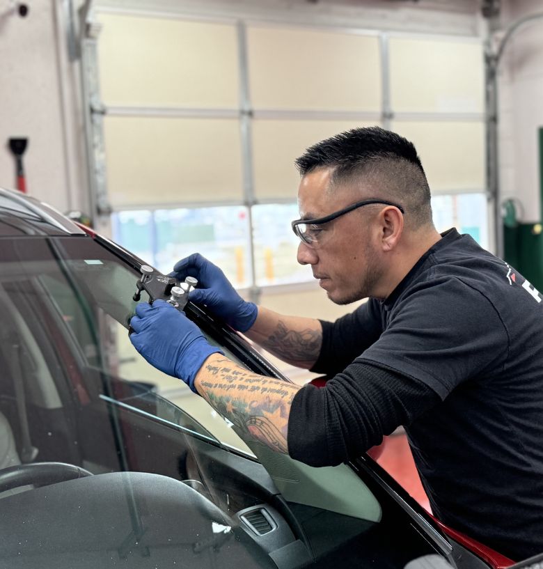 Freezing Danger: Why a Small Crack Demands Immediate Windshield Replacement in the Cold of Utah.